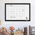 Dry Erase White Board & Monthly Calendar Board, Magnetic Whiteboard for Wall, Office/School/Home, Hanging Board for Decoration/Kitchen/Memo, Black...