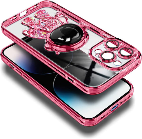 NGB Supremacy Compatible with iPhone 11 Pro Max Case (6.5 inch) with Tempered Glass Screen Protector/Wrist Strap, Liquid Floating Glitter Girls Wo...