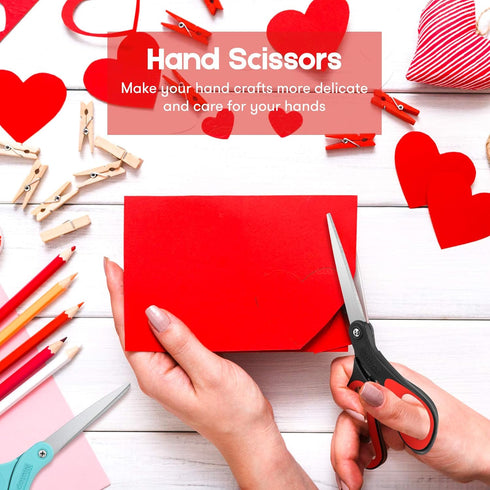 Scissors, Niutop 8" All Purpose Scissors Heavy Duty Ergonomic Comfort Grip Sewing Shears Sharp Scissors for Office Home Household Sewing High/Midd...