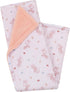 Disney Minnie Mouse White, Light Blue, and Peach Super Soft Sherpa Baby Blanket with Daisy Duck...