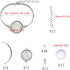 MIAO JIN 12 Pcs 20 mm Adjustable Round Cabochon Bezel Tray Blank Bangle Settings Kit for Crafting DIY Bracelets Making...