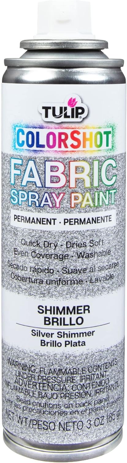 Tulip ColorShot Instant Fabric Color 3oz. Silver Shimmer...