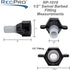 RV Plumbing Fitting 1/2" Swivel to 1/2" Barb | Barb Straight Wingnut Swivel Adapter (2-Pack)...