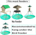Large Hanging Bird Feeder Tray, Platform Seed Tray for Bird Feeders, Outdoor Garden Decoration for Backyard Attracting Wild Birds - Green...