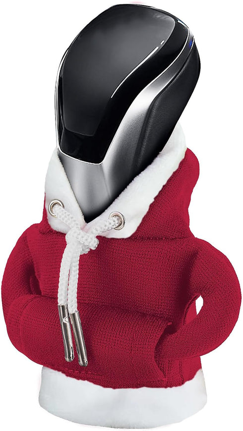 Gear Shift Hoodie Cover, Universal Car Shift Knob Hoodie, Mini Automotive Interior Cute Gadgets, Christmas Car Accessories and Decorations...