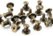 100 Sets 8x5x8MM Bronze Button Spikes and Studs Rivet Round Head Screw Back Leather Craft Rapid Rivet Punk Studs and Spikes for Clothing Shoes Bel...