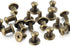 100 Sets 8x5x8MM Bronze Button Spikes and Studs Rivet Round Head Screw Back Leather Craft Rapid Rivet Punk Studs and Spikes for Clothing Shoes Bel...