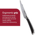 Zyliss Comfort Pro Utility Knife - Full Tang Meat & Vegetable Knife - Ice Hardened Stainless Steel Meat Slicing Cutter - Cutlery with Antibacteria...
