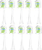 Replacement Toothbrush Heads Compatible with Philips Sonicare Electric Toothbrush, White, 10 Pack Refills....