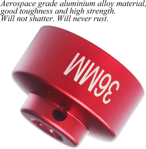 36mm socket, Oil Filter wrench, low profile 6-point 3/8" Drive fuel filter socket fits Diesel Engines oil Filter Removal tool (red, 36mm)...