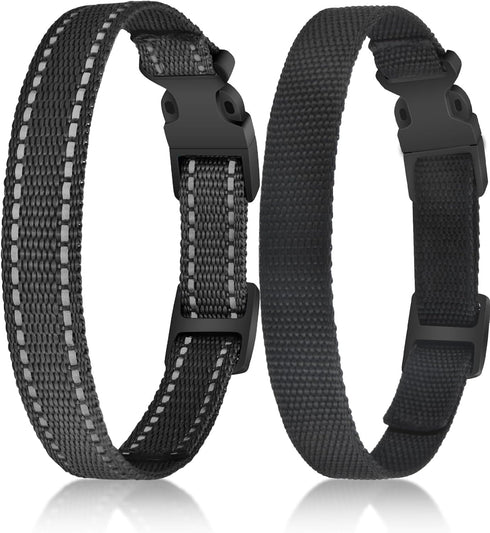 PetJoy 2-Pack Replacement Collar Strap for Bark Collar, Dog Replacement Collar for Shock Collar, E Collar Replacement Strap, Strong, Durable, Adju...