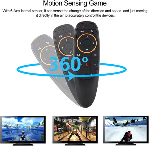Replacement Remote Control for Android TV Box, Smart TV, Universal 2.4G Wireless TV Remote with Voice Remote, Air Mouse Remote and Motion Sensing ...