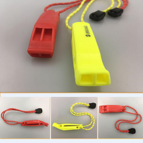 Emergency Safety Whistle with Lanyard, Loud Pea-Less Whistles for Boating Kayaking Life Vest Survival Rescue Signaling....