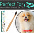 H&H Pets Bamboo Toothbrush Set for Dogs and Cats - Ultra Soft Bristles & Biodegradable Wooden Toothbrush, Puppy Supplies, Dog Dental Set, Eco-Frie...