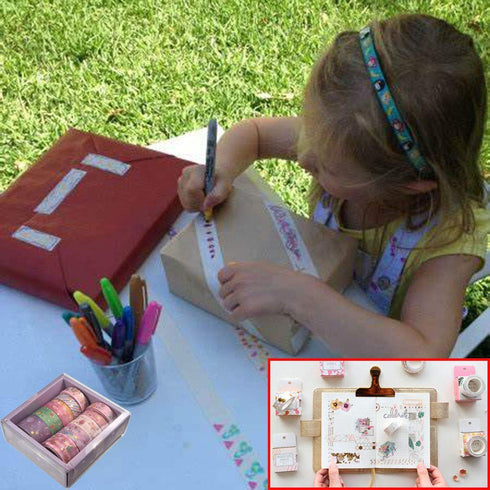 Washi Tape Set 10 Rolls Masking Tape Floral Gold Decorative Paper Tape for Scrapbook Arts, DIY Crafts, Bullet Journal Supplies, Planners, Scrapboo...