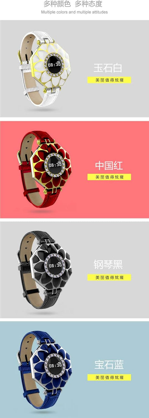 N2 Waterproof fitness Smartwatch for women, ,Fitness Tracker Watch with Heart Rate Monitor Step Sleep Tracker Jewelry Watch(Black)...