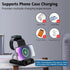 Wireless Charging Station, YiJYi 3 in 1 Watch Charger Stand with Digital Clock Suitable for iWatch SE/6/5/4/3/2/1,AirPods Pro, for iPhone 15/14/13...