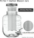 Cold Brew Coffee Filter for 1 Gallon Mason Jars, Made with Stainless Steel, Fine Mesh Filter for Large Batch Cold Brewing, 1 Gallon Mason Jar Filt...