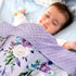 Baby Blankets for Girls Boys Soft Plush Minky Blanket 30x40 Inches with Double Layer Dotted Backing for Toddler Newborn, Purple Baby Crib Blanket ...