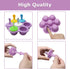 Silicone Popsicle Molds 7-cavity DIY Ice Pop Mold with Colorful Sticks For egg biting ice cream molds storage containers non stick cake molds (Pur...
