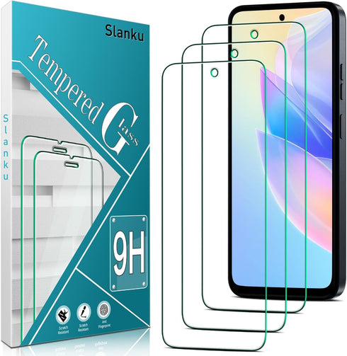 Slanku (3 Pack Tempered Glass for Moto G Power 5G 2024 Screen Protector, Touch Sensitivity, Scratch Resistant, Bubble Free, Case Friendly......