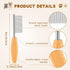 4 In Pet Comb Face and Feet Comb Face Comb for Dogs Small Face And Finishing Comb Dog Grooming Combs Metal Pocket Comb Perfect For Small Pets Face...