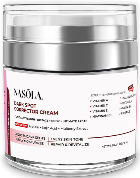 Dark Spot Corrector Cream Remover for Face, Body - Natural Skincare for Underarms, Elbows & Privates- The Ultimate Solution for Bright, Beautiful ...