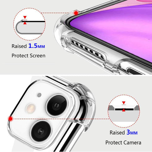 Succulent Clear Case Fit for iPhone 11 Year 2019, Succulent Girls and Women Floral Back Case Cover, Cute Design Transparent Flexible TPU Bumper Sh...