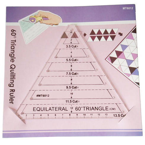 HONEYSEW Quilts Quilter's Ruler Hexagon Quilting Ruler Equilateral Traiangle Diamound (13.5 Cut-Equilateral 60°Triangle)...