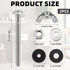 2Pcs Universal Toilet Tank to Bowl Bolts Kit, Heavy Duty Toilet Bolts with Rubber Washers Gaskets and Wing Nuts Extra Long Nut Screw Set for Toile...