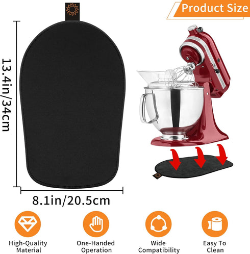 Sliding Mat for Kitchenaid Mixer, Mixer Mover Slider Mat Pad Compatible with Kitchenaid 4.5-5 Qt Tilt-Head Stand Mixer, Kitchen Appliance Slider M...