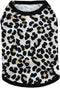 Pet Clothes, Leopard Print T-Shirt Puppy Cat Cotton Vest Clothing Apparel Spring Summer Breathable Sleeveless Harness Costumes for Small Dogs(S, B...