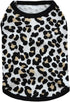 Pet Clothes, Leopard Print T-Shirt Puppy Cat Cotton Vest Clothing Apparel Spring Summer Breathable Sleeveless Harness Costumes for Small Dogs(S, B...