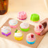 R HORSE 42 Pack Silicone Molds Cupcake Multi Flower-Shaped Baking Cups Multi Color Cupcake Liners Nonstick Muffin Baking Mould Reusable Muffin Cup...