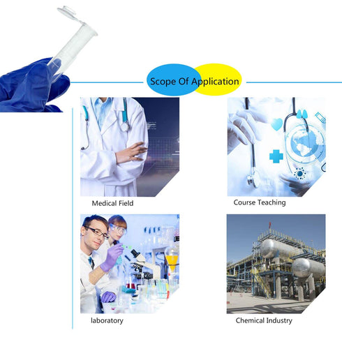 50 Pack 5ml Plastic Sample Vials, Test Tubes with lids, Vial Tube Storage Container for Liquid Fragrance Beads...