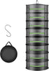 2ft Herb Drying Rack Net Mesh with Green Zippers Hydroponics,Bonus Hook Drying Rack Herbs for Plant Bud Seed, Mesh Hanging Plant Dry,Herb Dry Net ...