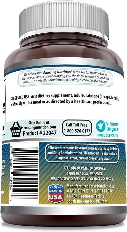 Amazing Formulas Taurine 1000 Mg per Serving 200 Capsules Amino Acid Supplement | Non-GMO | Gluten Free | Made in USA...