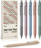Gel Pens, 6pcs 0.5mm Fine Point Smooth Writing Pens, Quick Dry Black Ink Pens for Journaling and Note Taking, Cute Aesthetic Pens for Office Schoo...