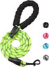 PETANK Slip Leads for Dogs 5 FT with Soft Padded Handle,Reflective Rope Pet Leash for Medium and Large Dogs(Green, 5FT*2/5")...