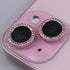 for iPhone 15/15 Plus Camera Lens Protector Bling Glitter Diamond Metal Crystal Tempered Glass Screen Accessories Rhinestones Lens Cover for iPhon...
