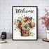 Semneroy DIY 5D Diamond Art Kits for Adult Beginners,Flower Butterfly Diamond Art Painting Kits,Gem Art Welcome Crafts Home Decor 12x 16 Inch...