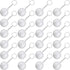 24 Pack White Volleyball Keychains Mini Foam Volleyball Keychain Sport Keychains for Sports Party Favors, School Carnival Reward, Party Bag Gift F...