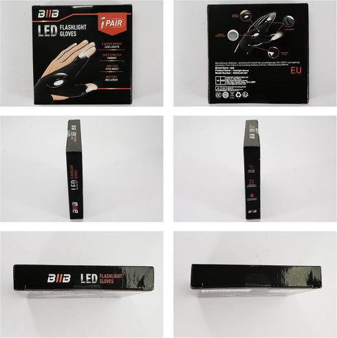 BIIB Gifts for Men, LED Flashlight Gloves Cool Gadgets Birthday Gifts for Men, Mens Gifts for Him Who Have Everything, Fishing Gifts for Men, Him,...