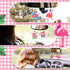 Demissle 24 Pcs Flamingo Air Freshener Flamingo Hanging Long Lasting Car Freshener Scented Tropical Automotive Air Fresheners for Rearview Mirror ...