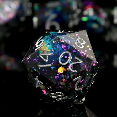 Haxtec DND Dice Set Liquid Core Sharp Edge Resin Dice, Planet D and D Dice, Polyhedral D&D Dice Set for Dungeons and Dragons TTRPGs DND Gift Rolep...