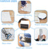 Rug Tape Pad, Rug Anchors Carpet Hook and Loop Non-Slip Mat Anti-Skid Stickers (10PCS, White)...