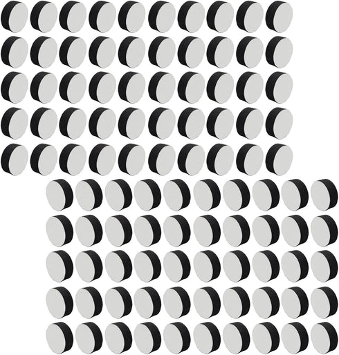 100pcs 30x11mm Invisible Self-Adhesive EVA Round Flower Pot Feet Mats Plant Risers. Non-Slip Black for Indoor Outdoor Plant Pots Set...