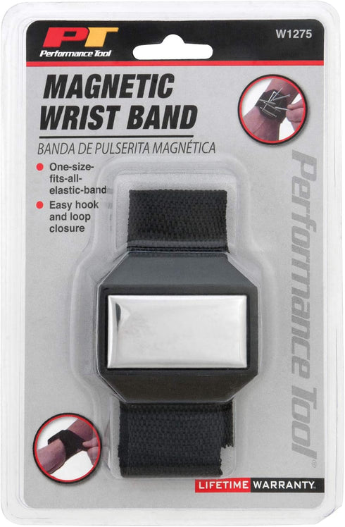 Performance Tool W1275 Magnetic Wrist Band, One Size - Keep Your Tools Secure and Within Reach with This Convenient Magnetic Wristband...