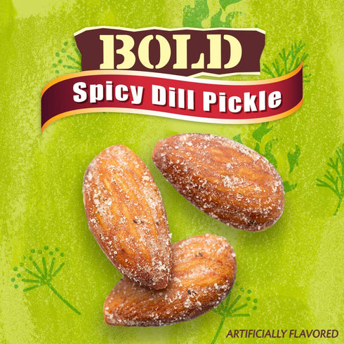 Blue Diamond Almonds Spicy Dill Pickle Flavored Snack Nuts, 6 Oz Resealable Can (Pack of 1)...