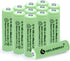 AA 600mAh 1.2V NiMH Rechargeable Batteries for Solar Light,Solar Lamp,Garden Lights Green(12 PCS)...